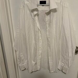 David Donahue White Dress Shirt